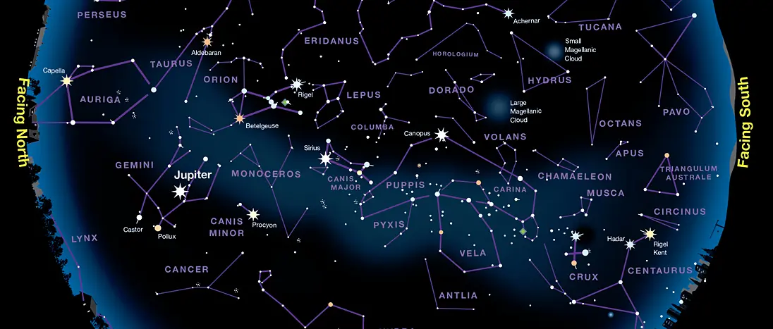 Southern Milky Way chart