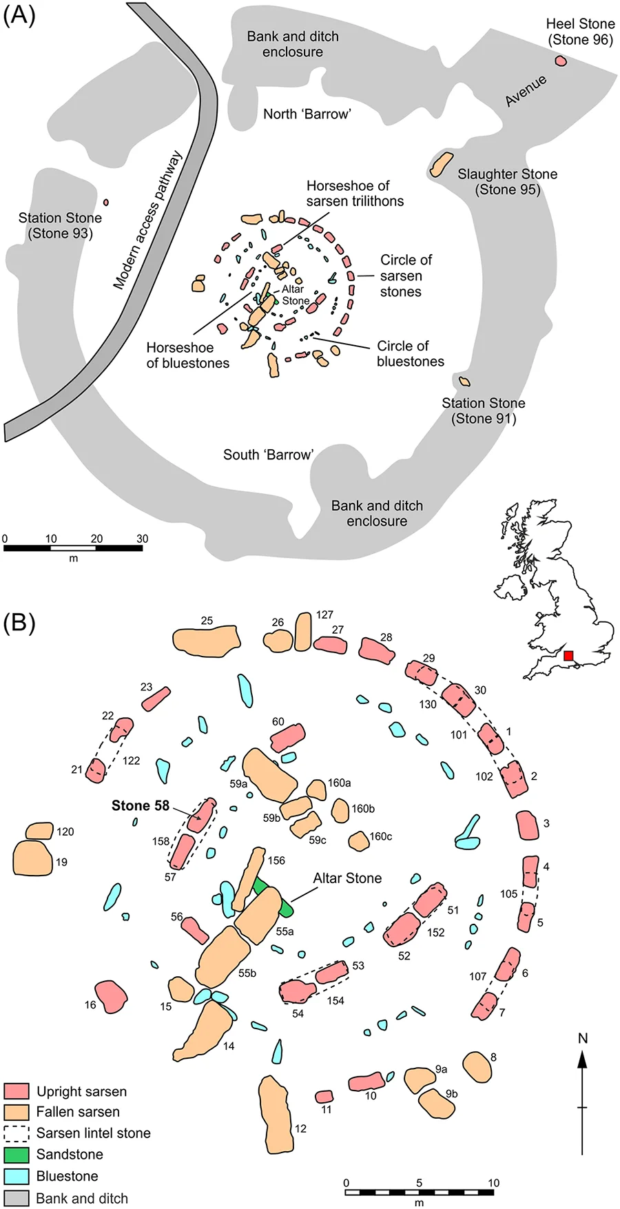 Map of Stonehenge