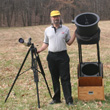 Tony Flanders's biggest and smallest telescopes.