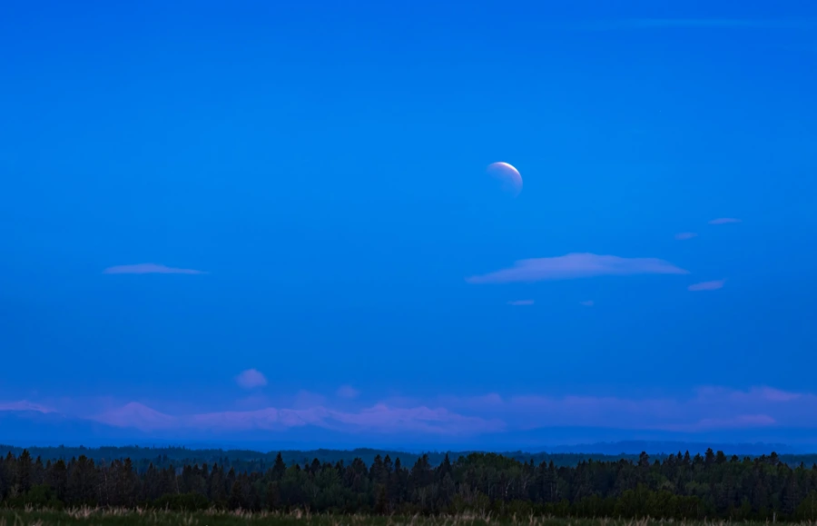 Dawn total lunar eclipse 