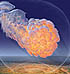 Painting of Tunguska blast
