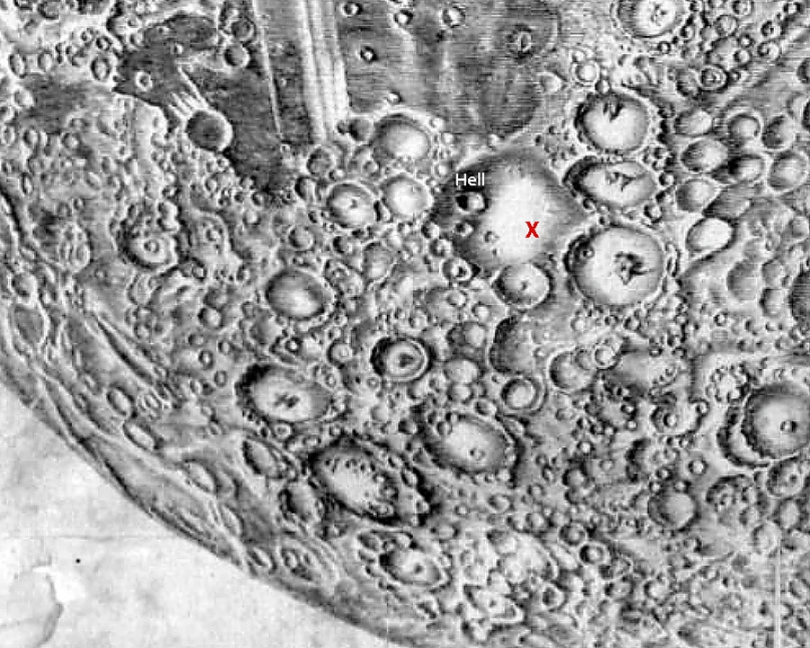 Cassini moon map 1679