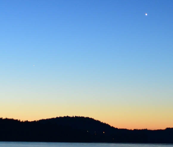 Venus and Mercury on January 28th
