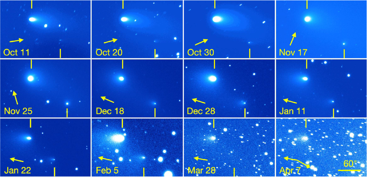Spying on a Split Comet
