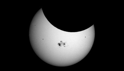 October 2014's partial solar eclipse