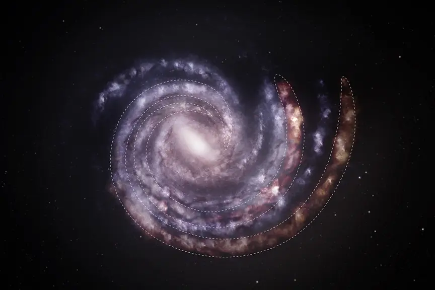 artist's illustration of Milky Way