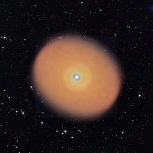 Rotating disk encircling AFGL 4173