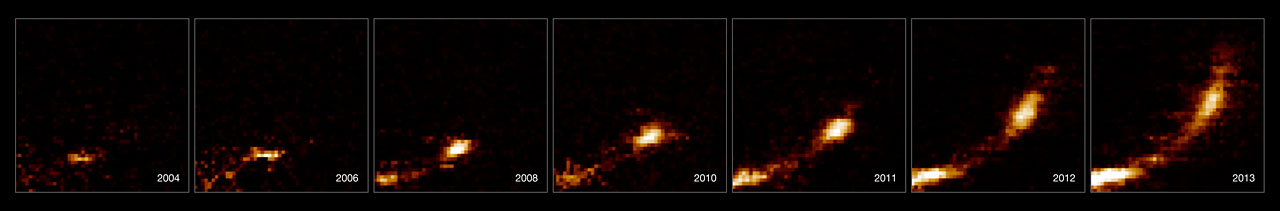 Data showed elongation (spaghettification) of G2 as it approached the black hole