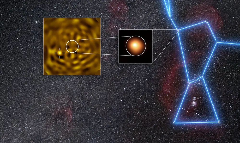 Betelgeuse (e companheira) em Orion
