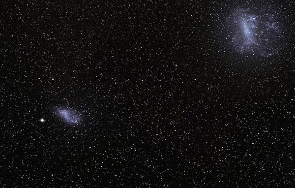 Analog of the Milky Way and the Magellanic Clouds - Sky & Telescope
