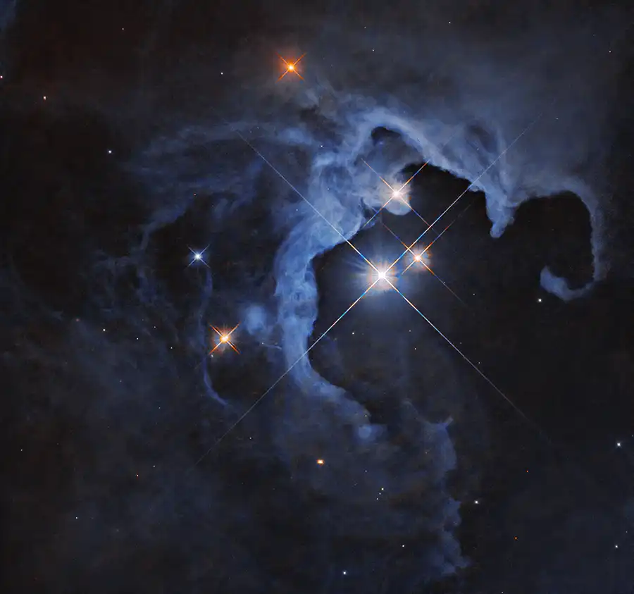 Hubble photo of star cluster being born