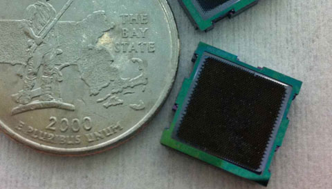 Microthruster, to scale