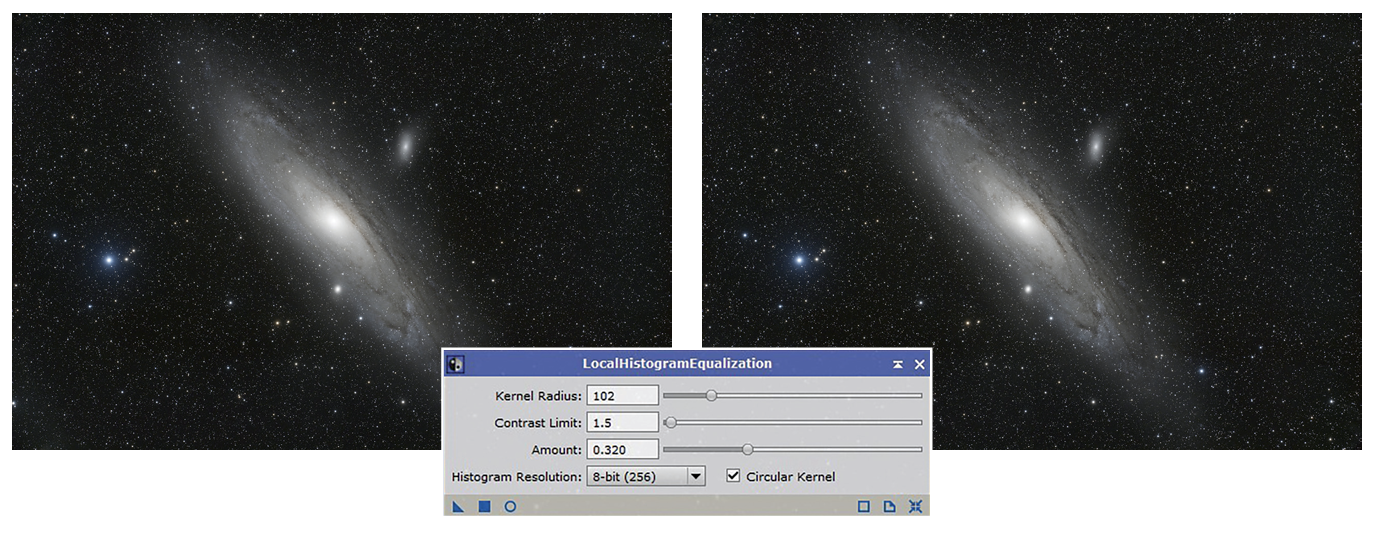 LocalHistogramEqualization Process Astrophotography | Sky & Telescope