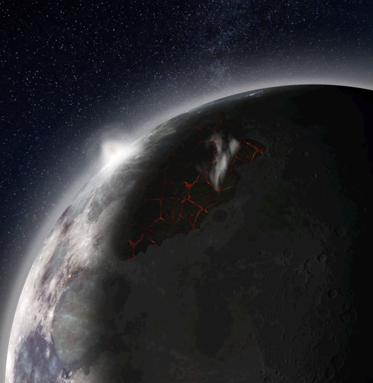 Moon's ancient atmosphere