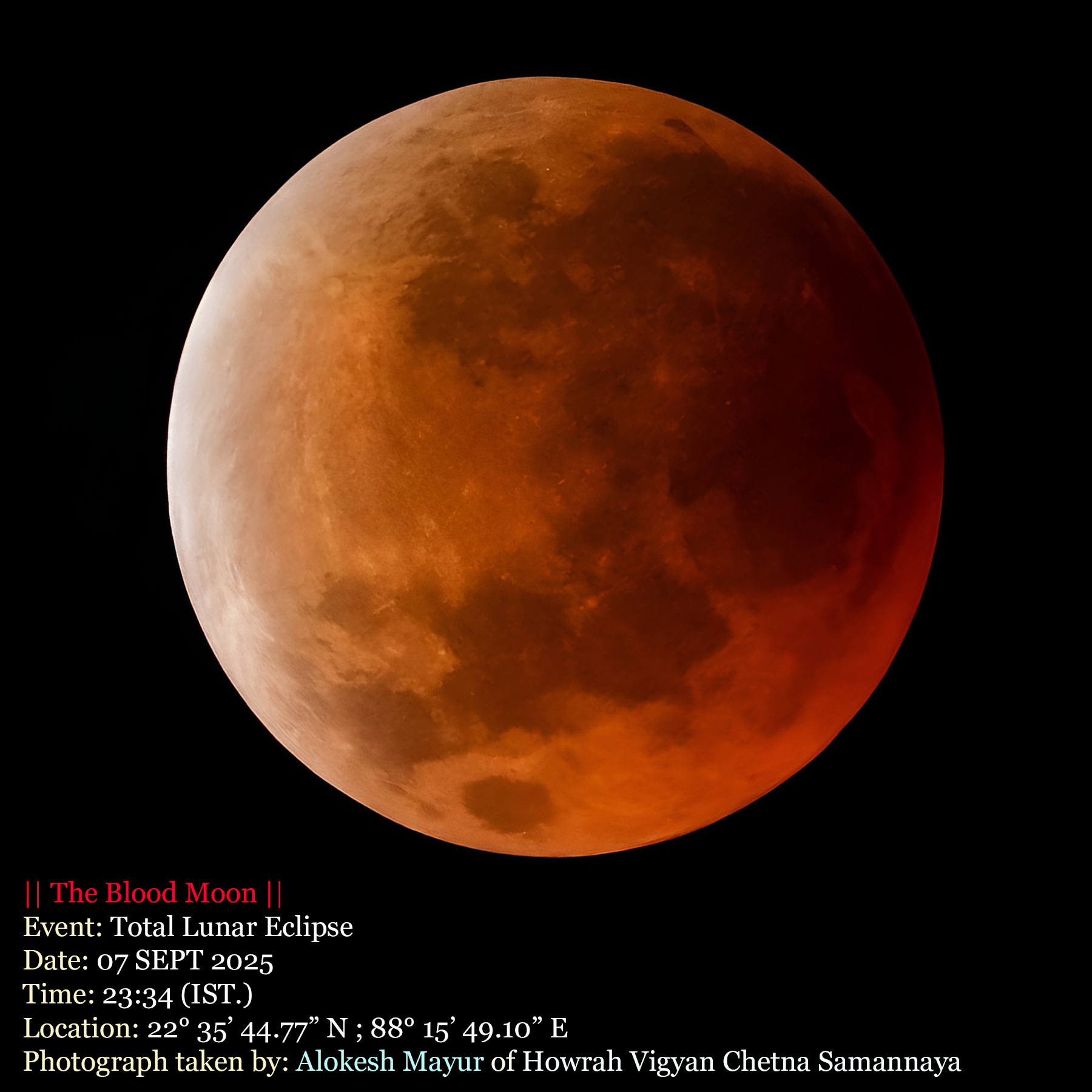 Total Lunar eclipse  