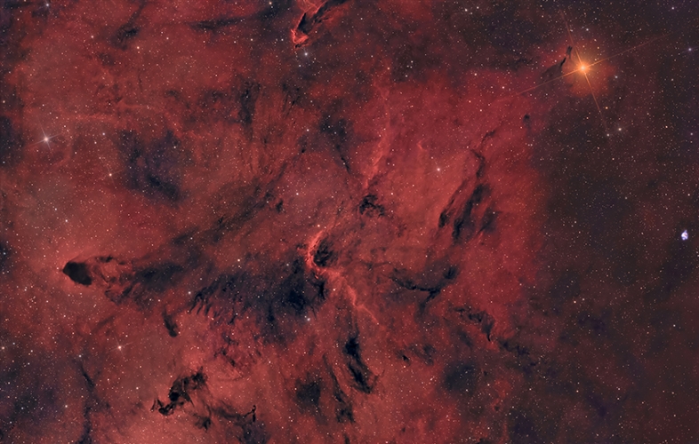 Mu Cephei and surroundings  