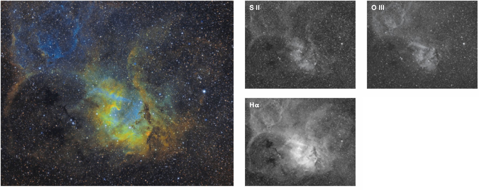 Narrowband filter composite image