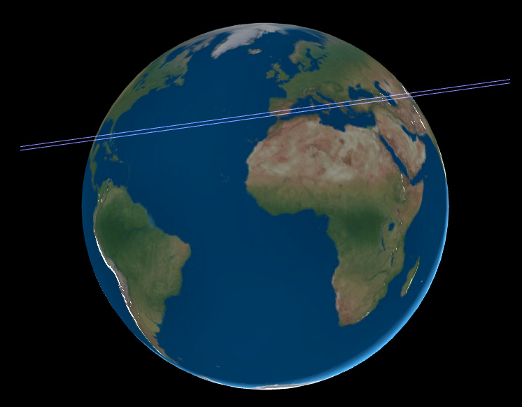 IOTA occultation path prediction