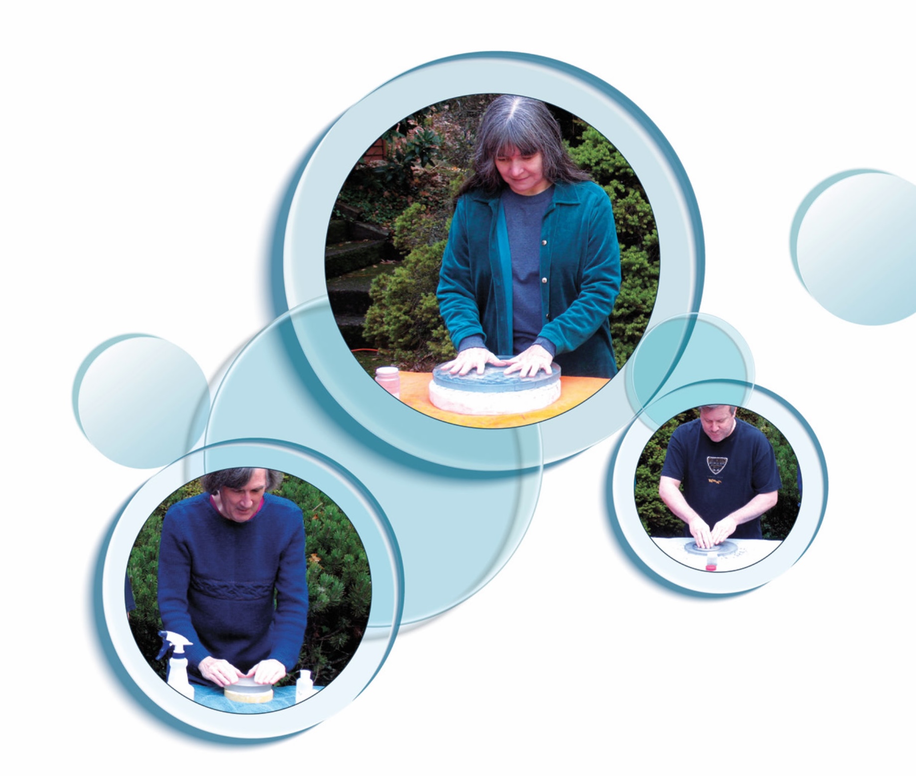 Jerry and Kathy Oltion using Hydrostone Tools, Colin Miller using ring tool | Sky & Telescope