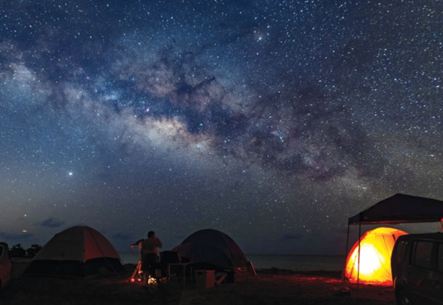 Milky Way Canon EOS Ra operating at ISO 3200 and an f/1.4 Sigma Art lens on a stationary tripod - Cameras | Sky & Telescope