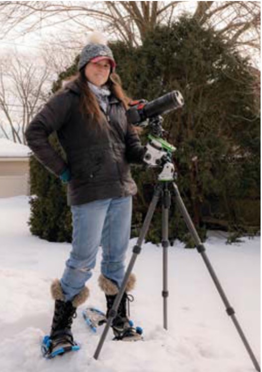 astrophotographer and setup