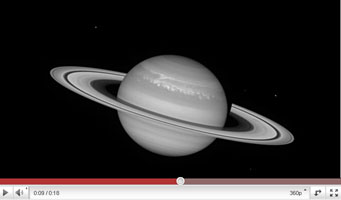 Saturn rotation video