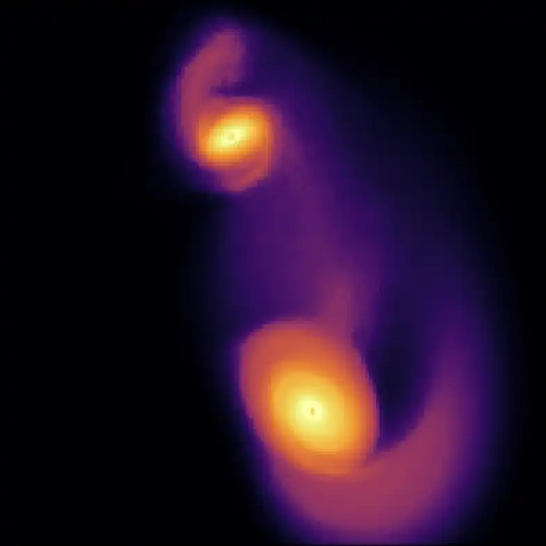 Simulated stellar swipe