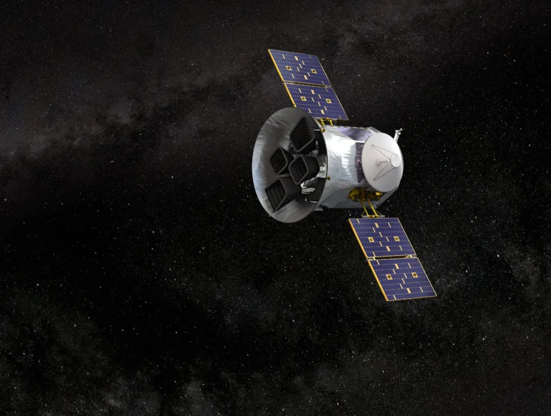 Illustration of NASA’s Transiting Exoplanet Survey Satellite