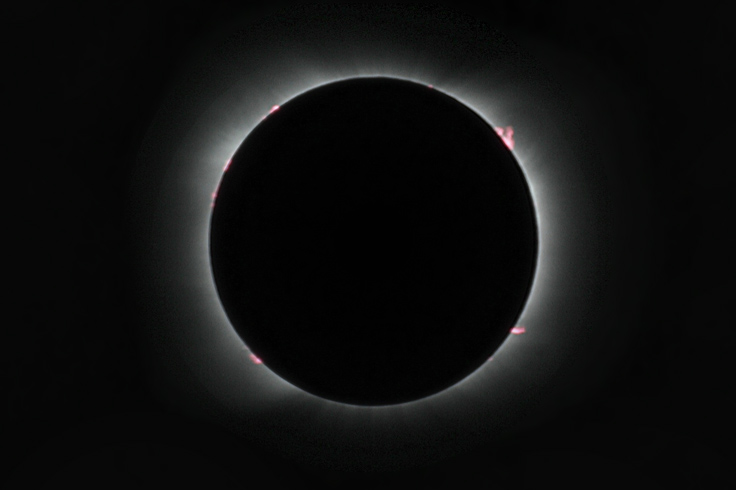 Totality from Las Grutas, Argentina