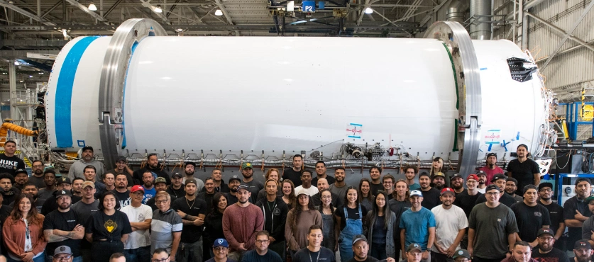 The Falcon 9 Stage 2 upper stage. SpaceX